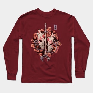 Ruined Mask - Cool Sword Flowers Gift Long Sleeve T-Shirt